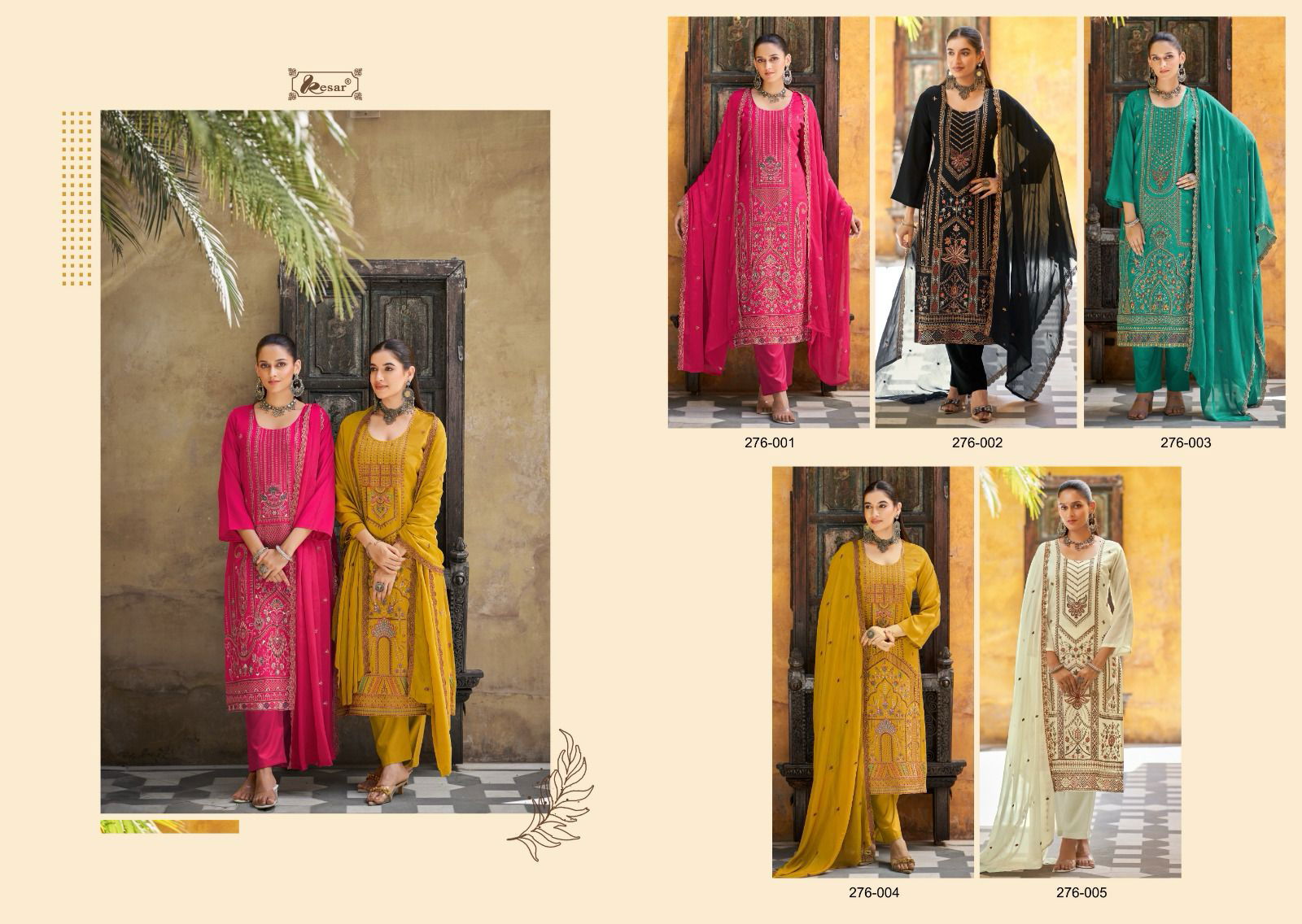 Dubai Series Vol 2 By Kesar Viscose Muslin Dress Material Suppliers In India